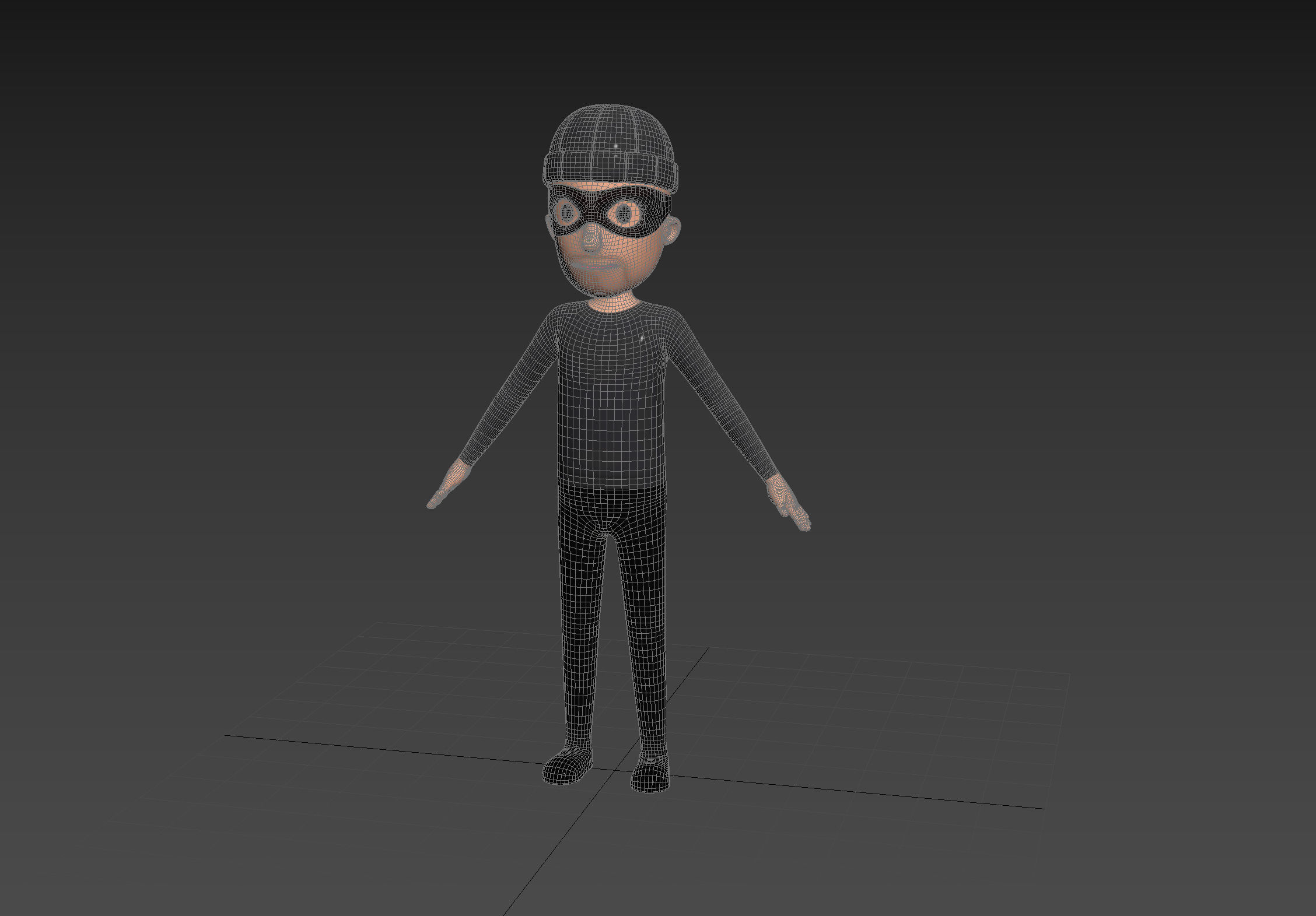 Character123 Rigged Robber 3D model_14
