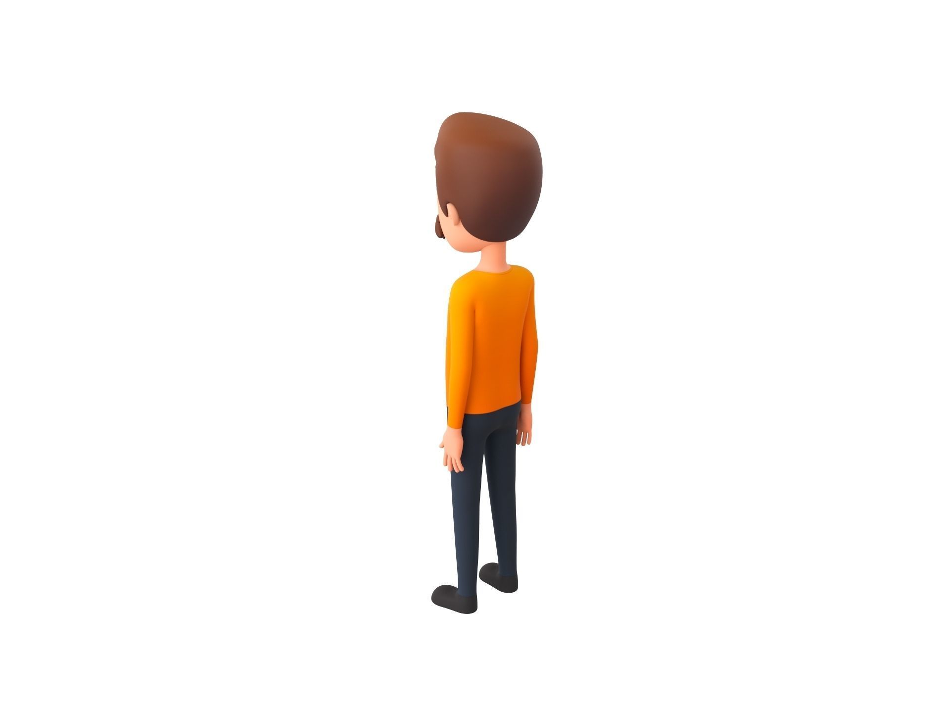 Character124 Rigged Man 3D model_7