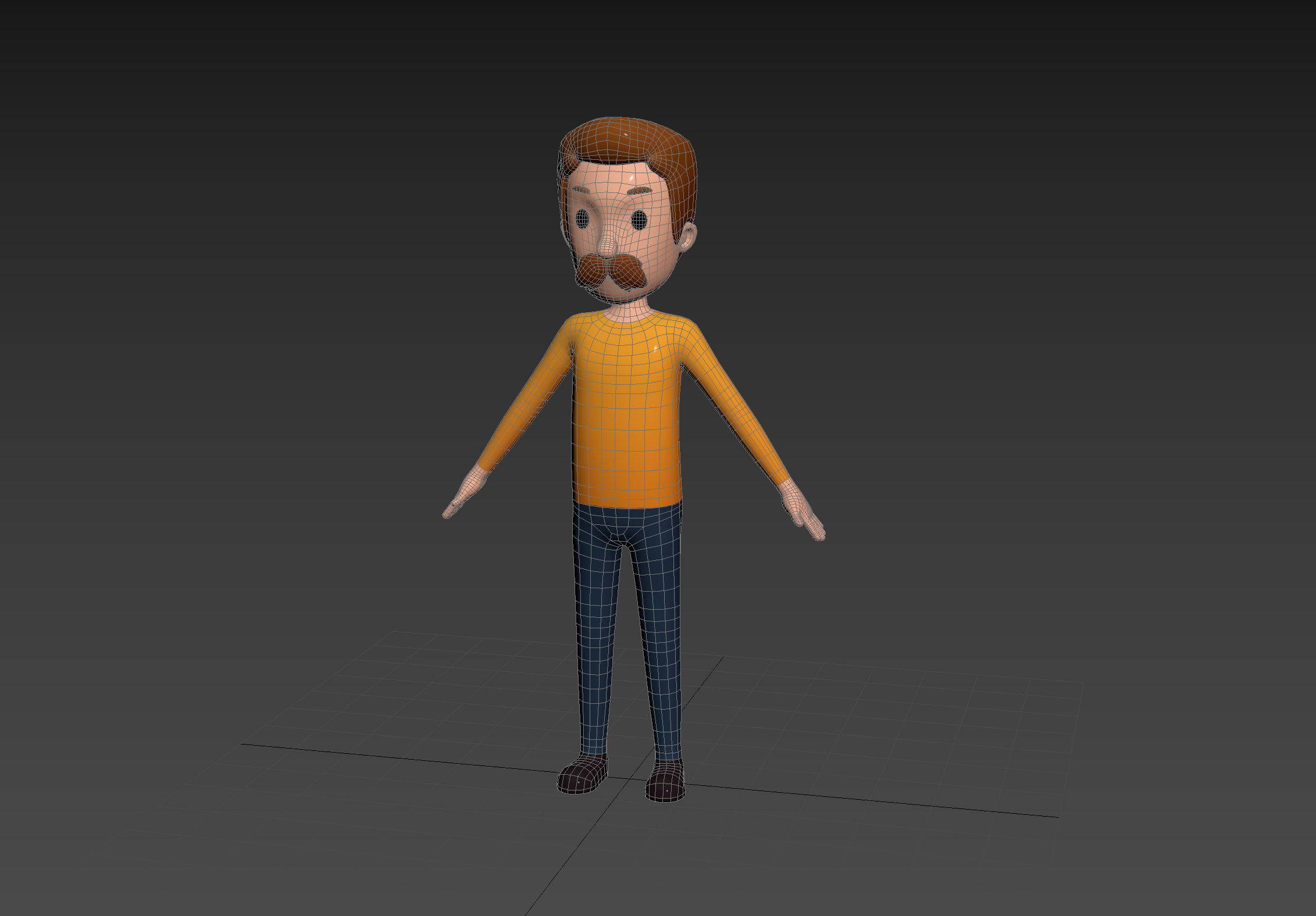 Character124 Rigged Man 3D model_13