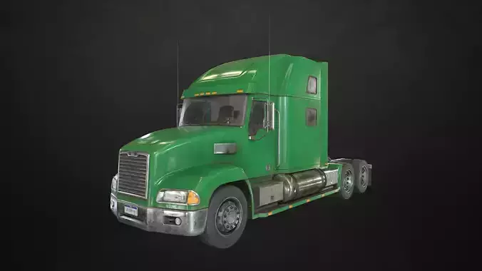Semi Truck Tractor - Green