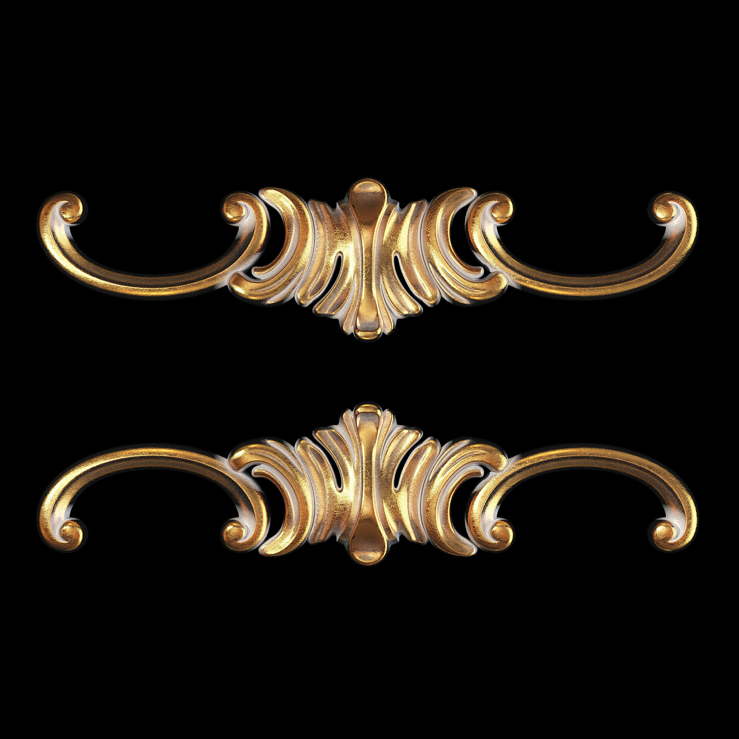 Classic carved 086 3D model_1