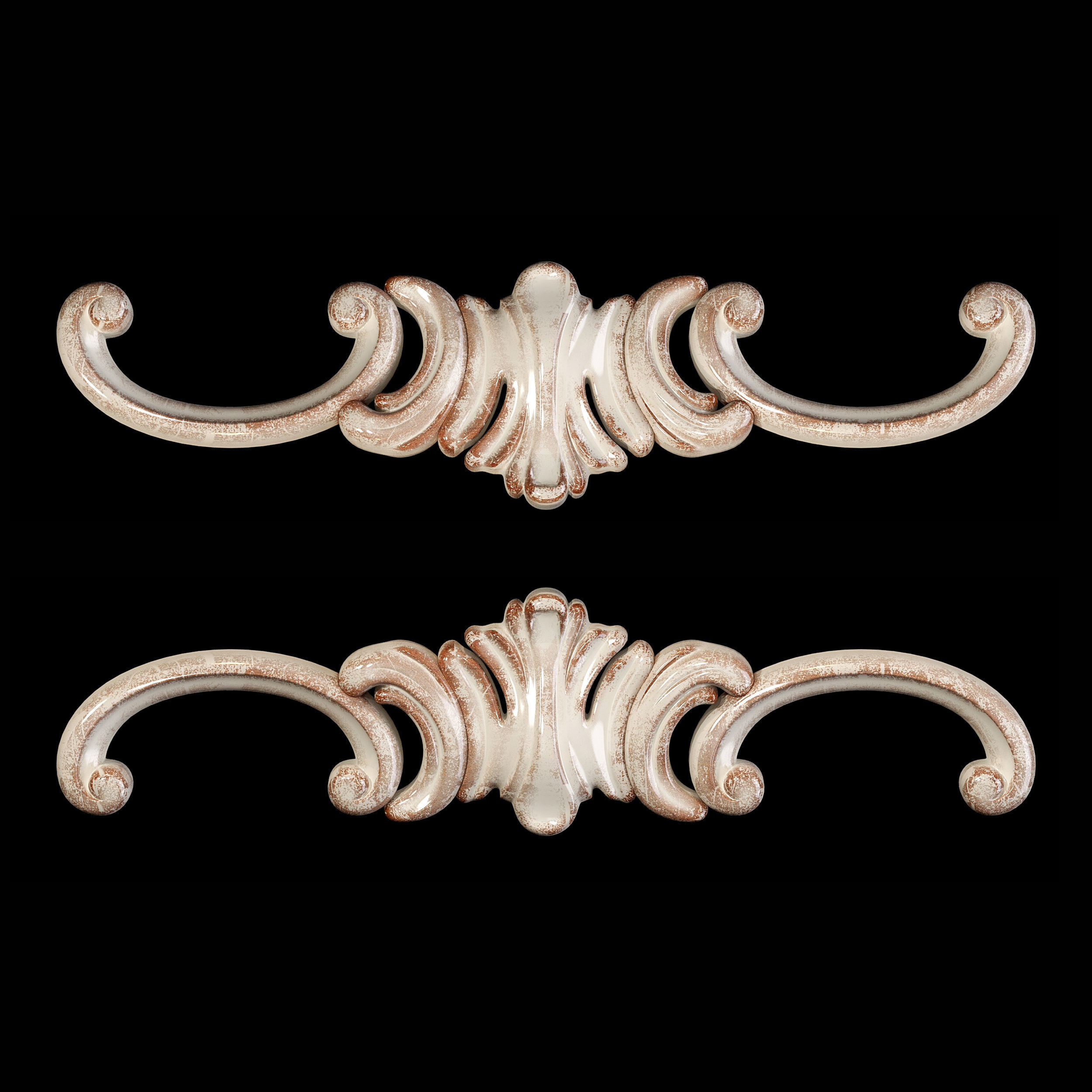 Classic carved 086 3D model_3