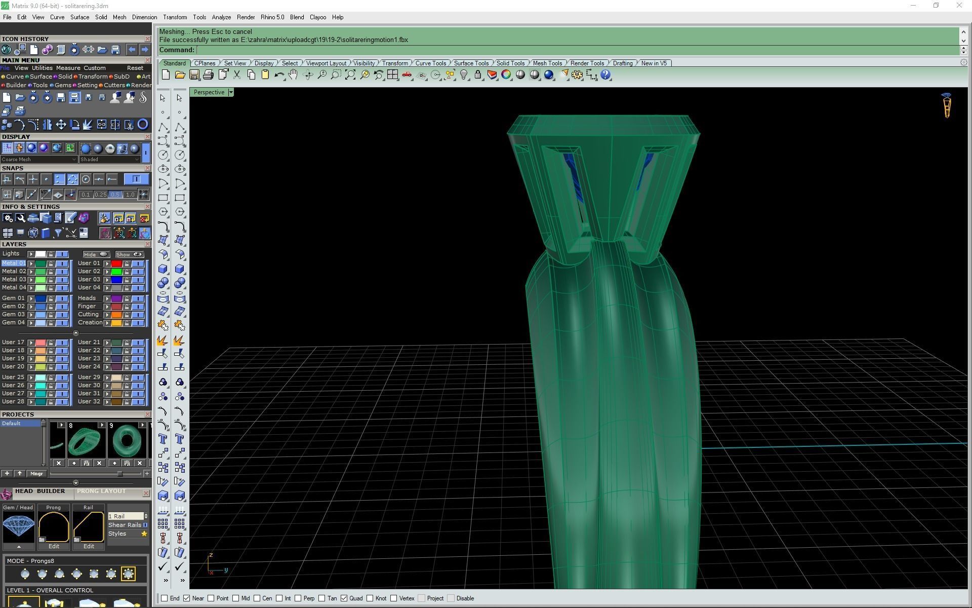 3d-model Solitare ring 3D print model_3