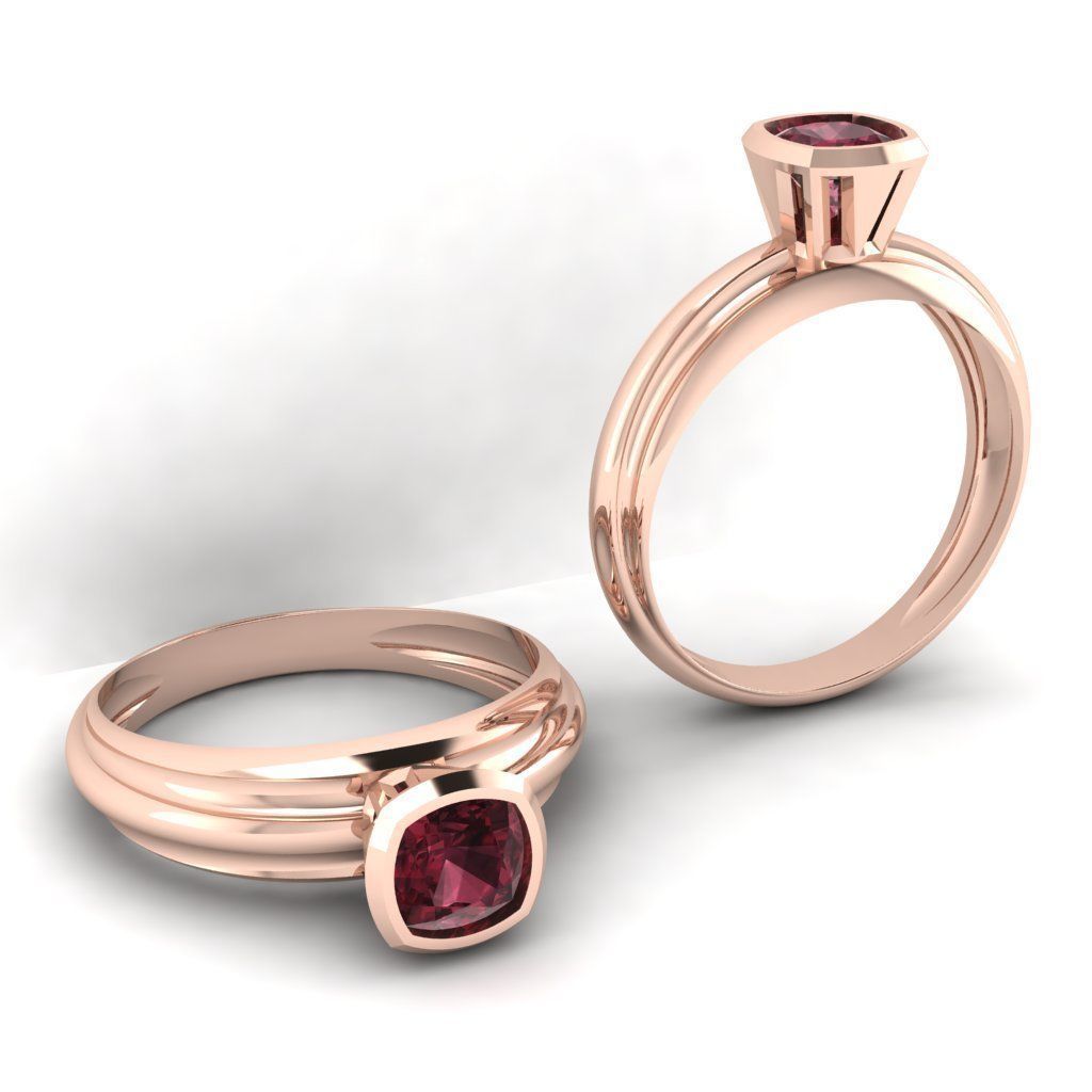 3d-model Solitare ring 3D print model_8