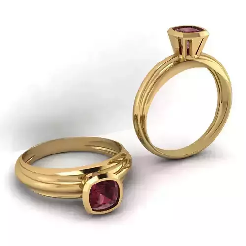 3d-model Solitare ring