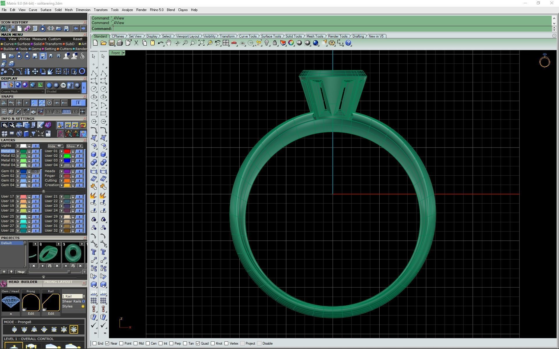 3d-model Solitare ring 3D print model_5