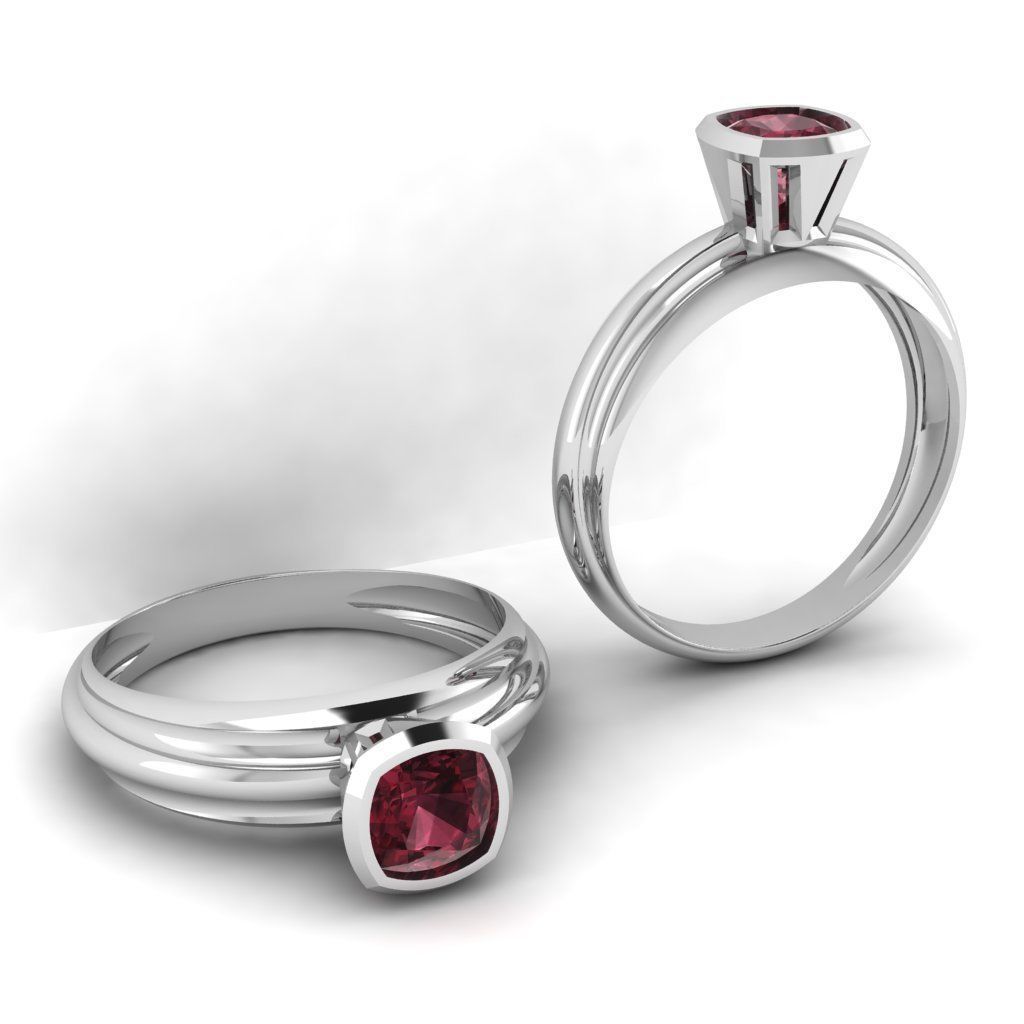 3d-model Solitare ring 3D print model_7