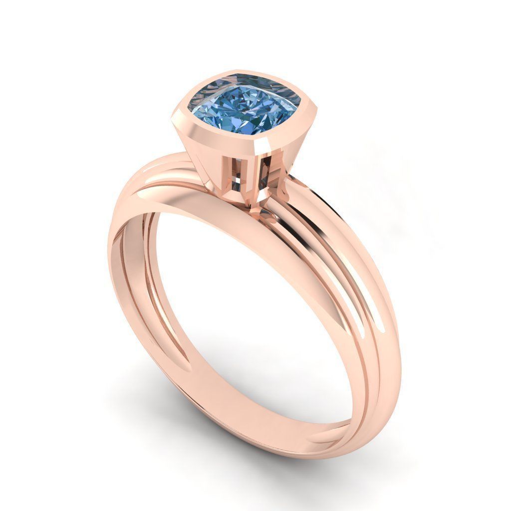 3d-model Solitare ring 3D print model_1