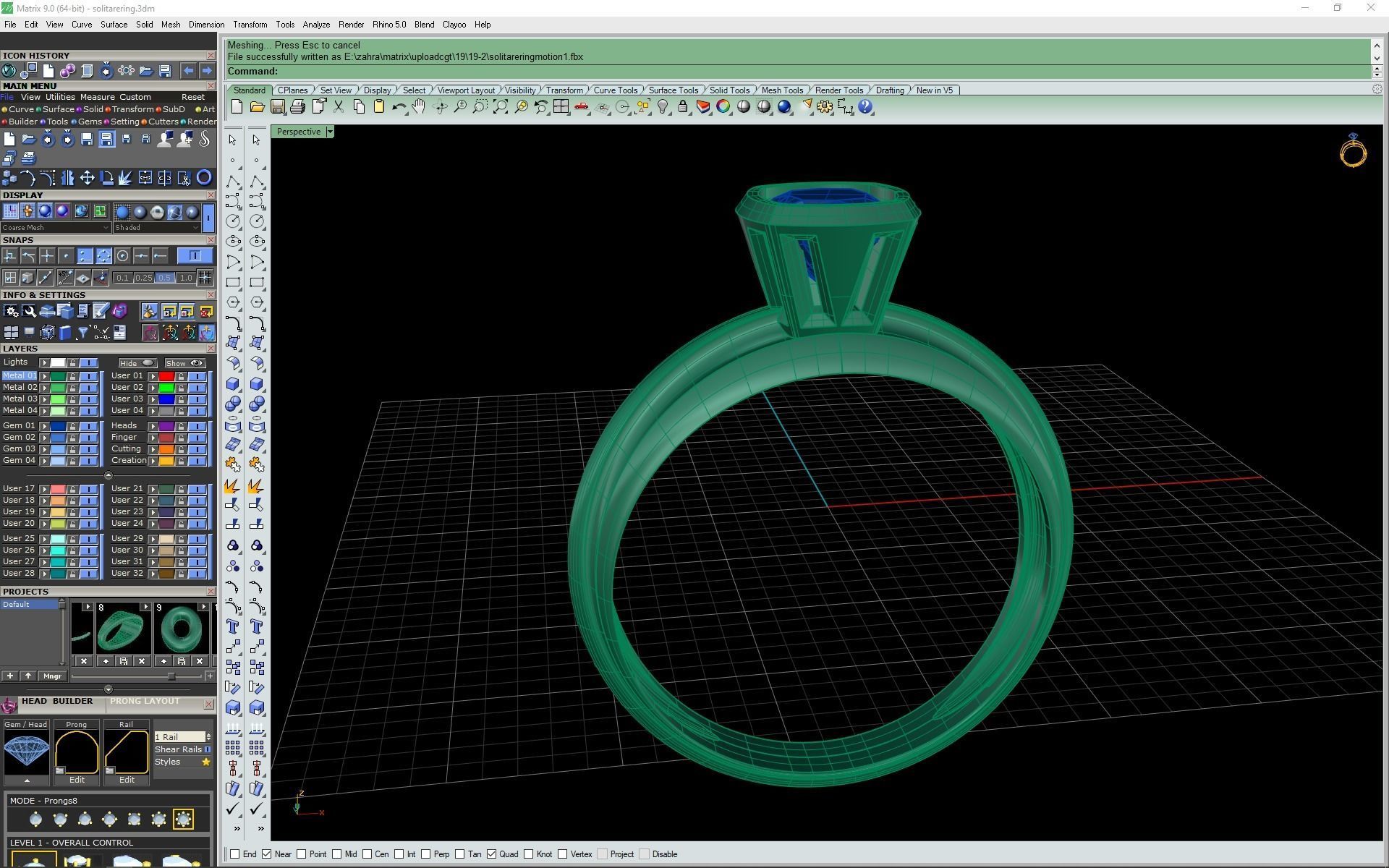 3d-model Solitare ring 3D print model_2