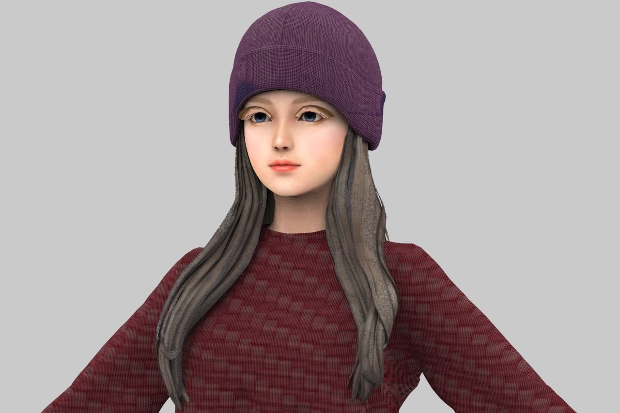 Marie Rose High quality  Low-poly 3D model_6