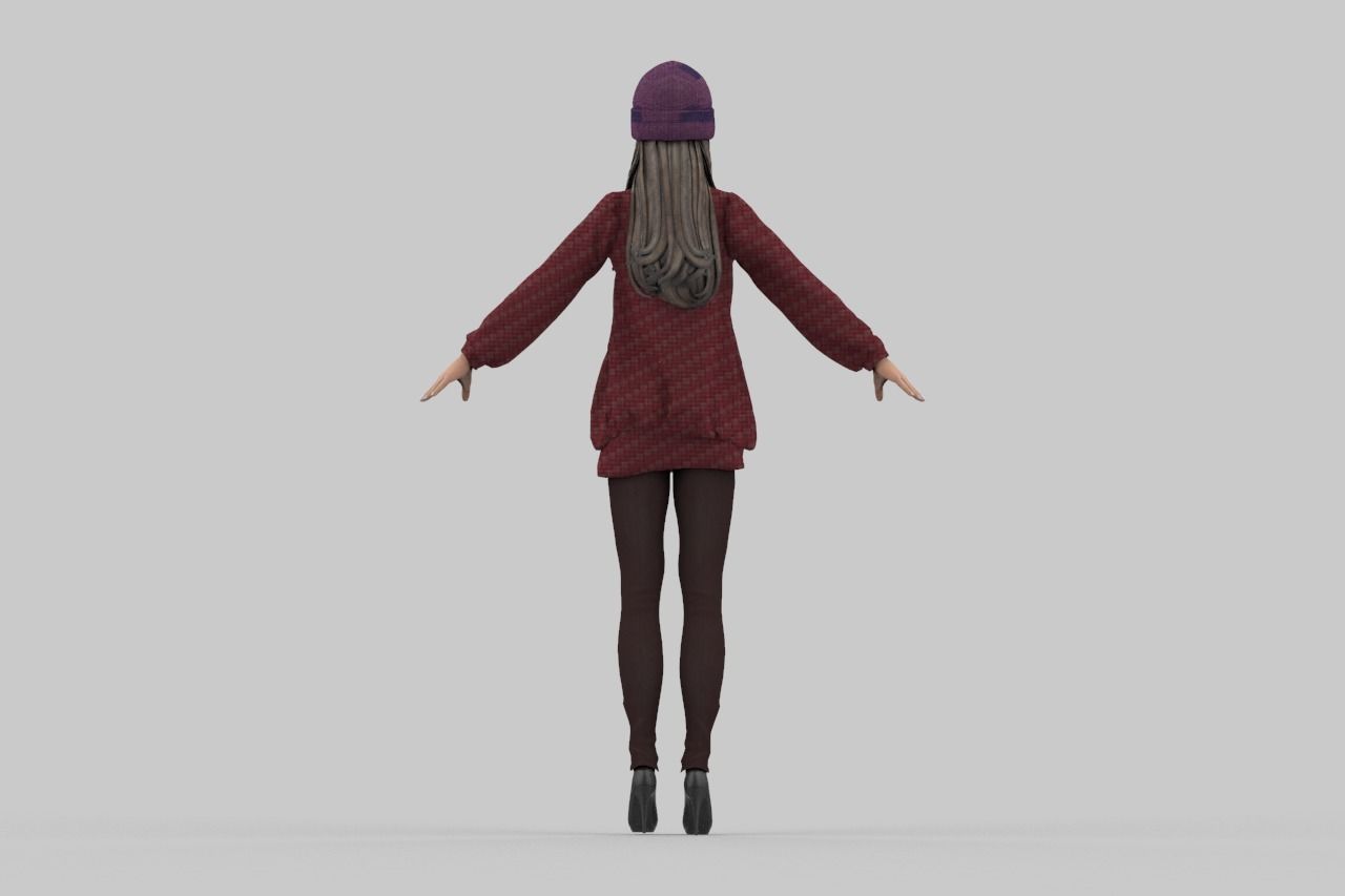 Marie Rose High quality  Low-poly 3D model_2