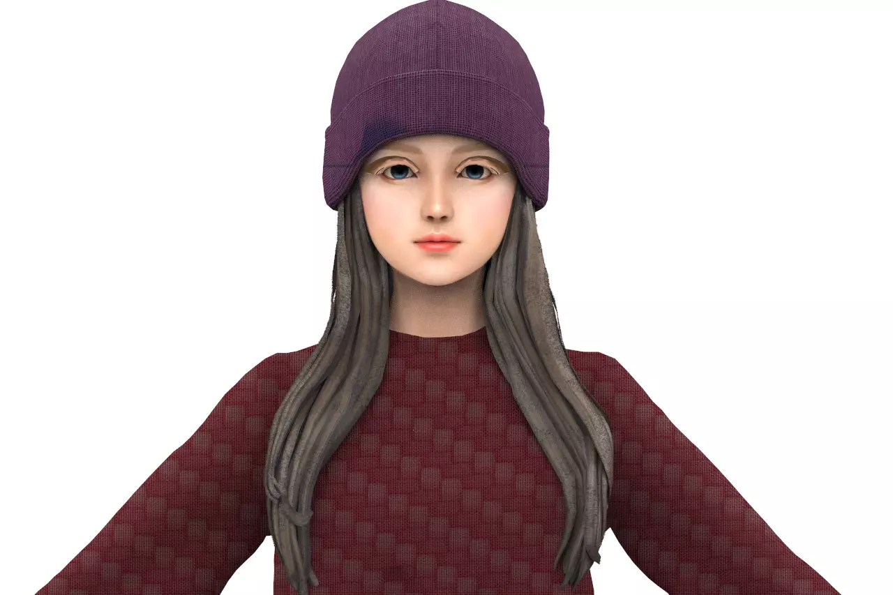 Marie Rose High quality  Low-poly 3D model_0