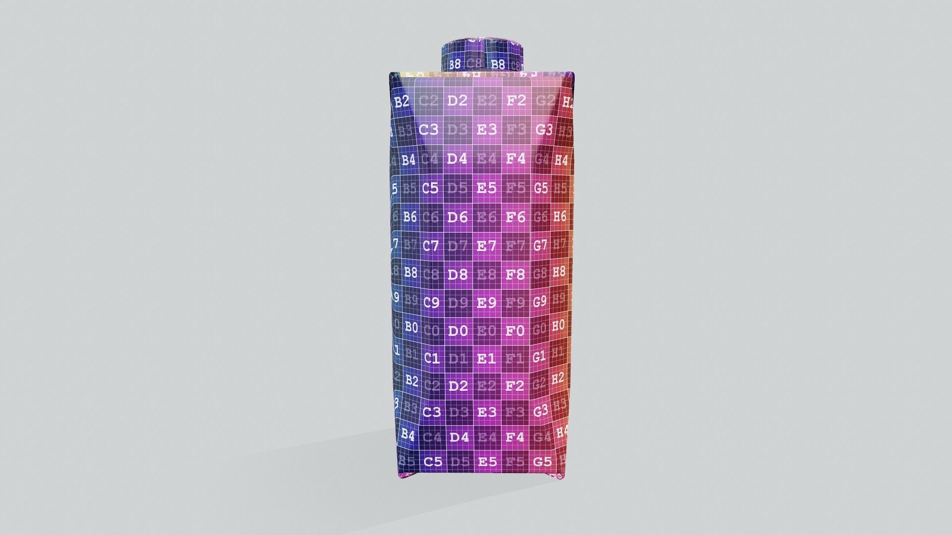 Juice Box Package Mock Up 3D model_9