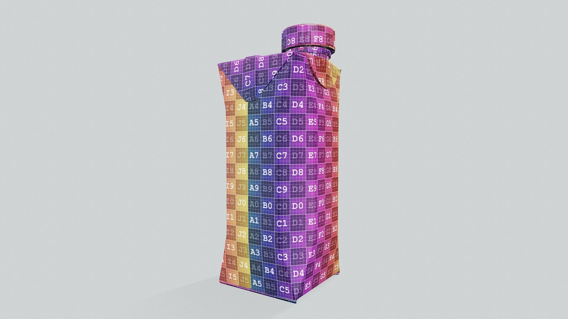 Juice Box Package Mock Up 3D model_7