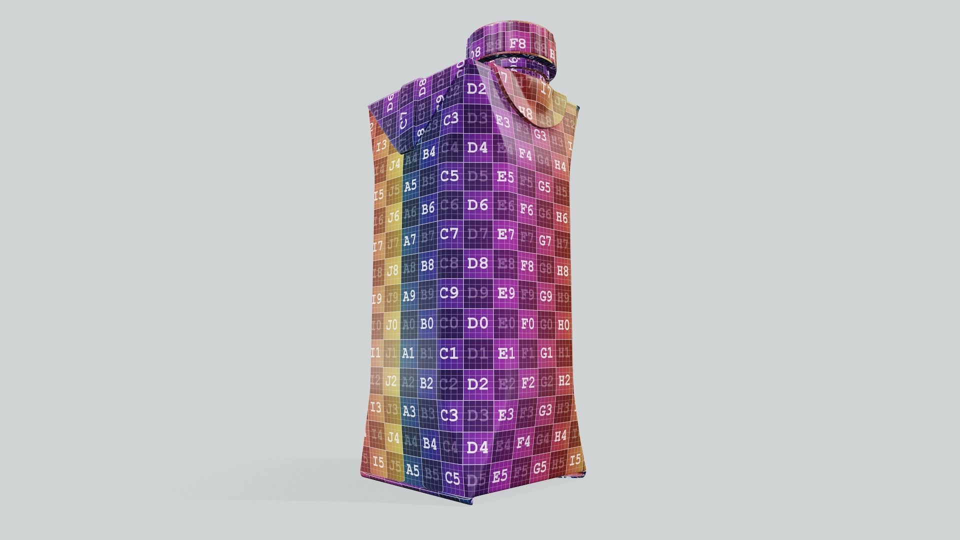 Juice Box Package Mock Up 3D model_13