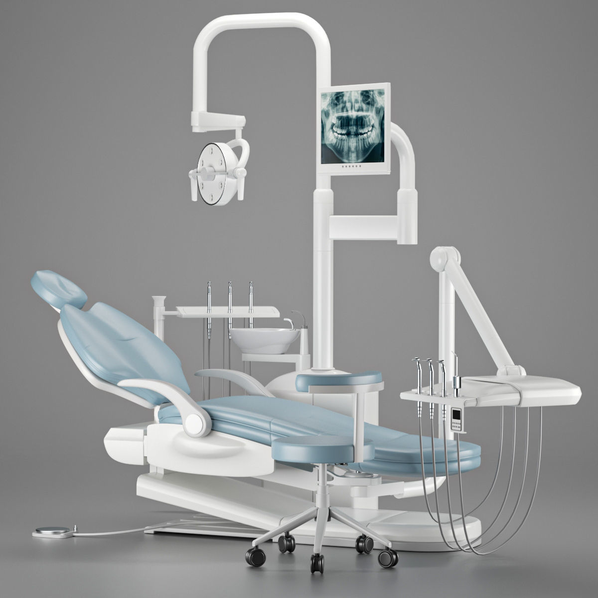 Dental Station 3D model 3D model_2