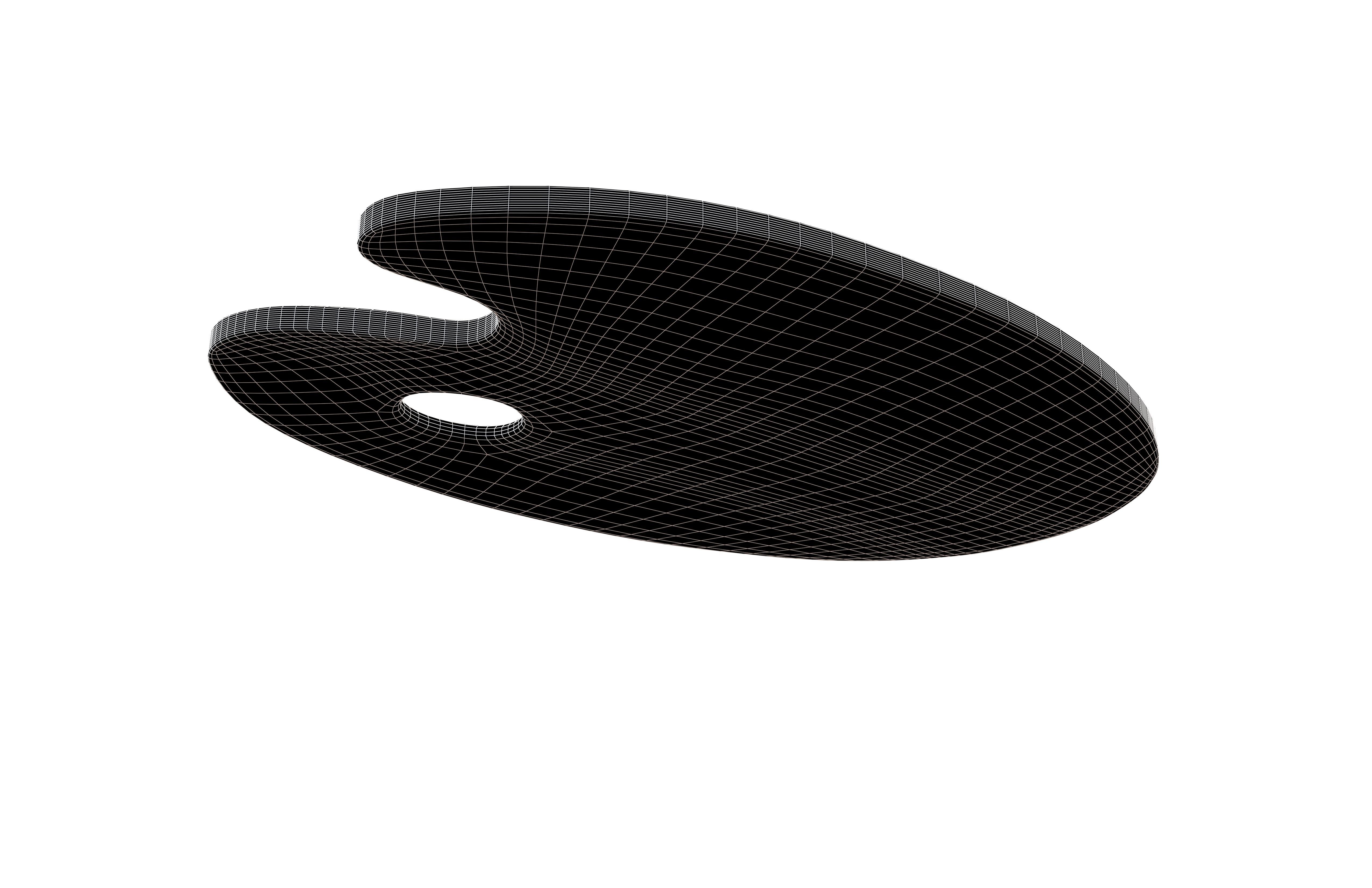 Artist Palette v1 005 Low-poly 3D model_8