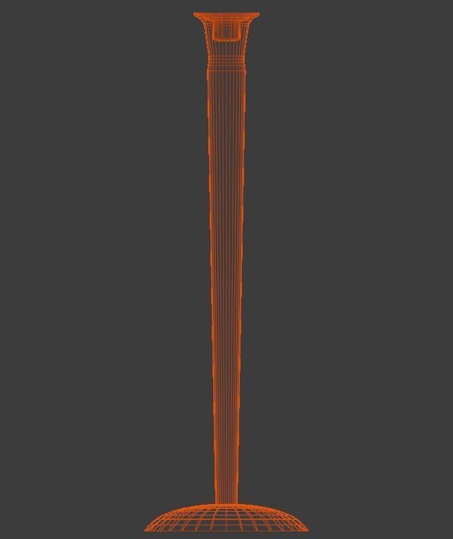 Candlestick brass pipe Free low-poly 3D model_5