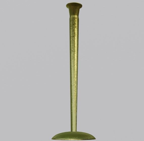 Candlestick brass pipe Free low-poly 3D model_3