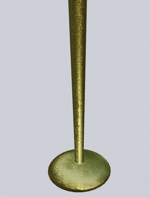 Candlestick brass pipe Free low-poly 3D model_2