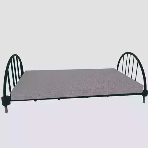 Soviet bed Free low-poly 3D model