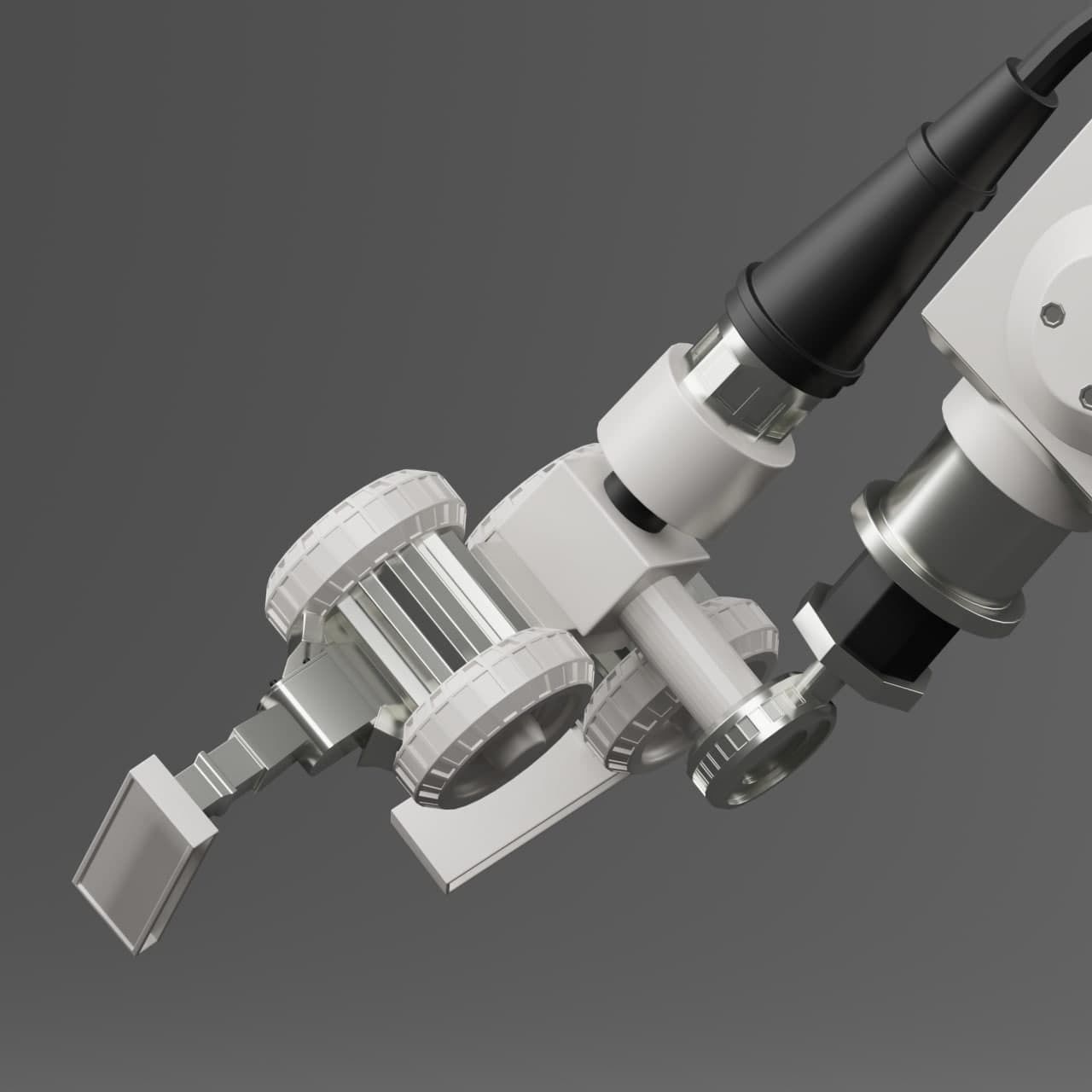 5 Industrial Robot Arm and 5 tools 3D model_36