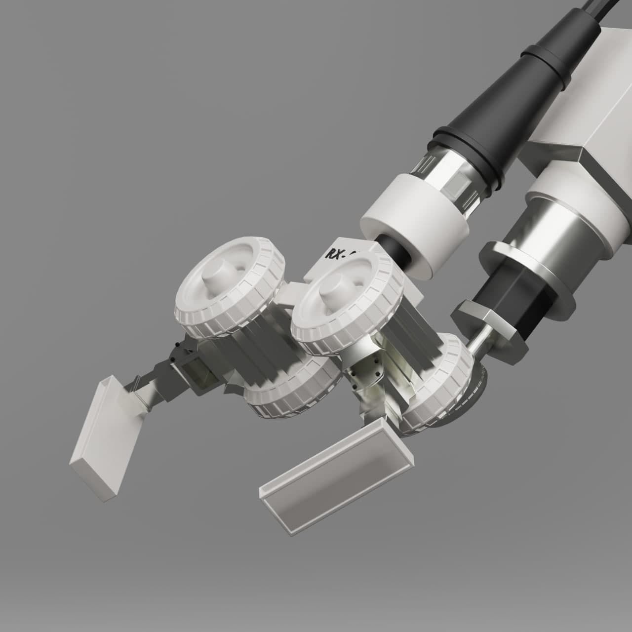 5 Industrial Robot Arm and 5 tools 3D model_28