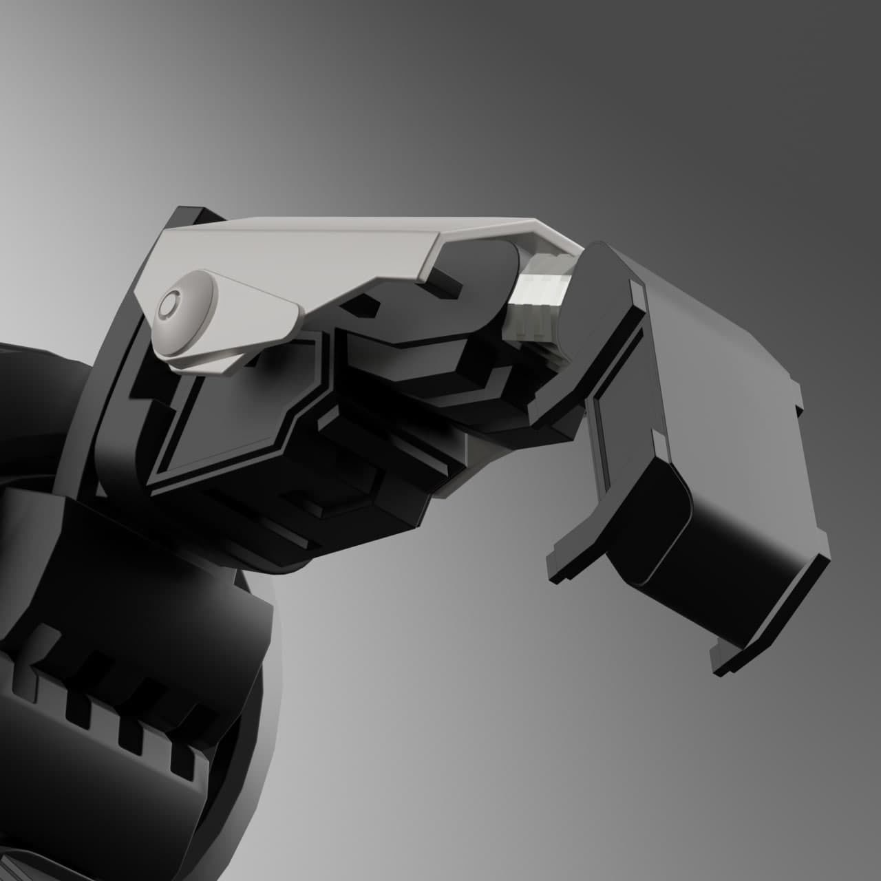 5 Industrial Robot Arm and 5 tools 3D model_23
