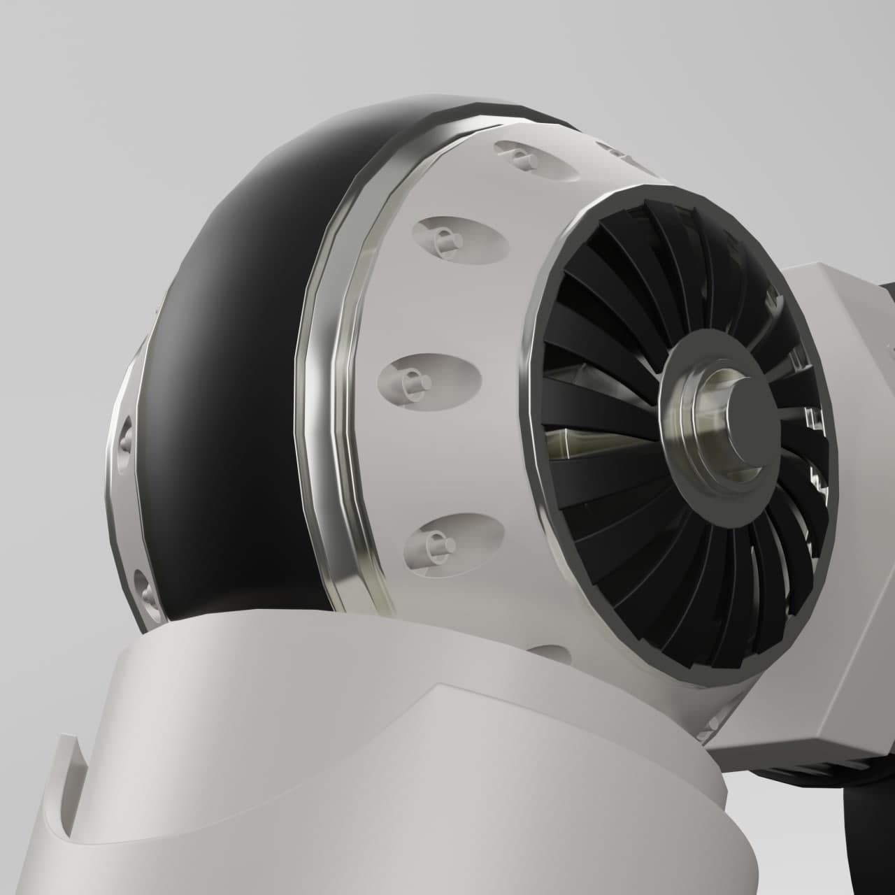 5 Industrial Robot Arm and 5 tools 3D model_24