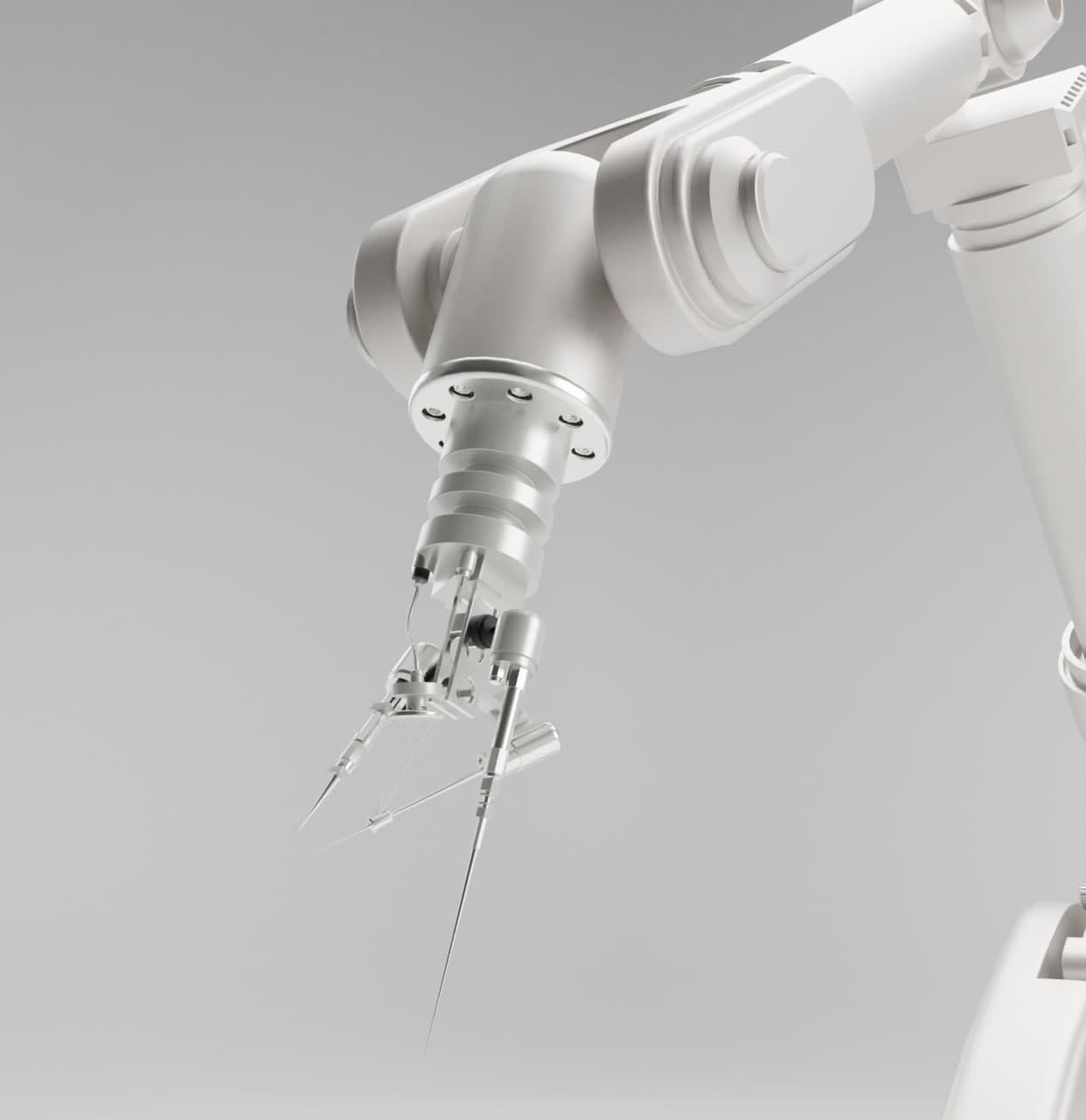 5 Industrial Robot Arm and 5 tools 3D model_6