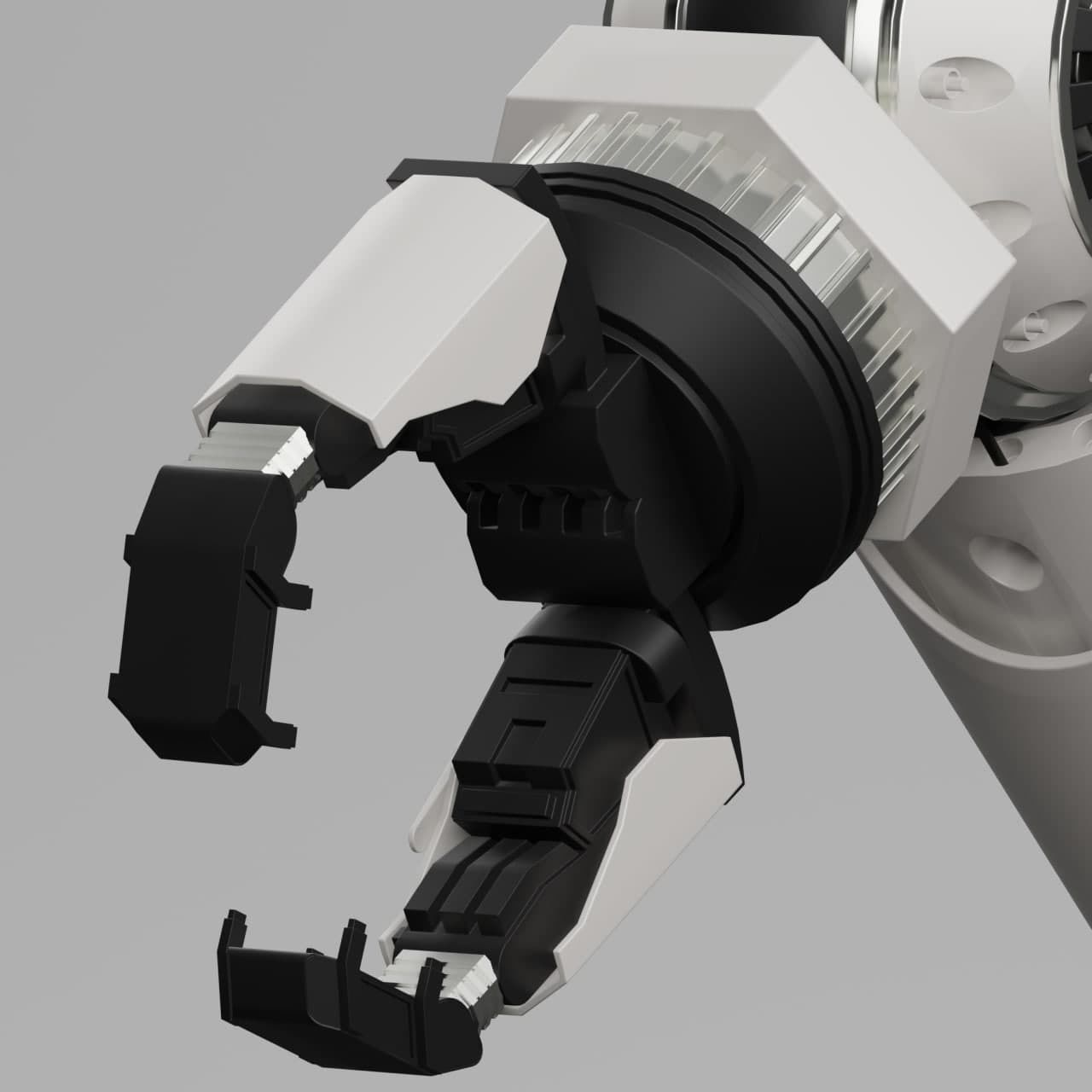 5 Industrial Robot Arm and 5 tools 3D model_25