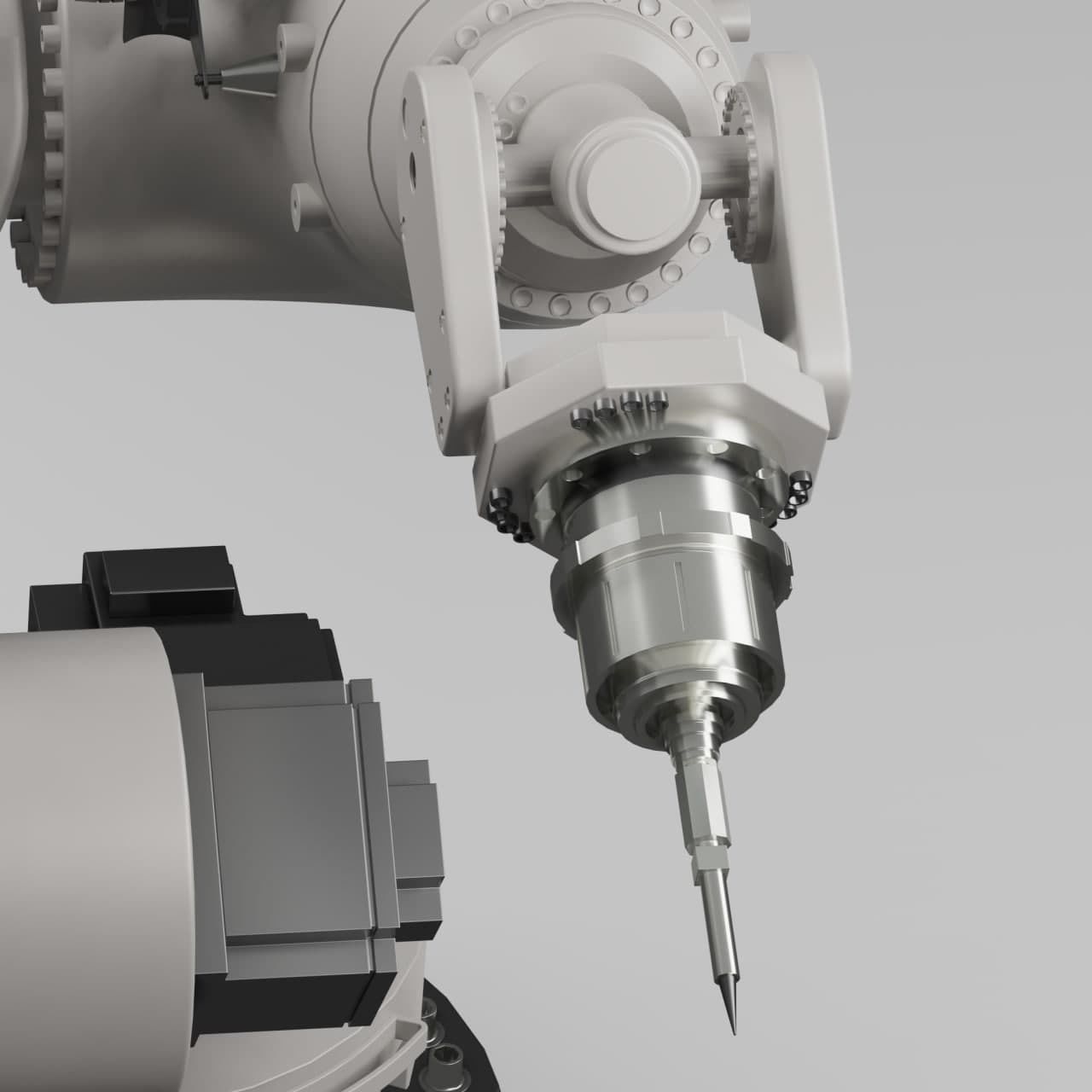 5 Industrial Robot Arm and 5 tools 3D model_12