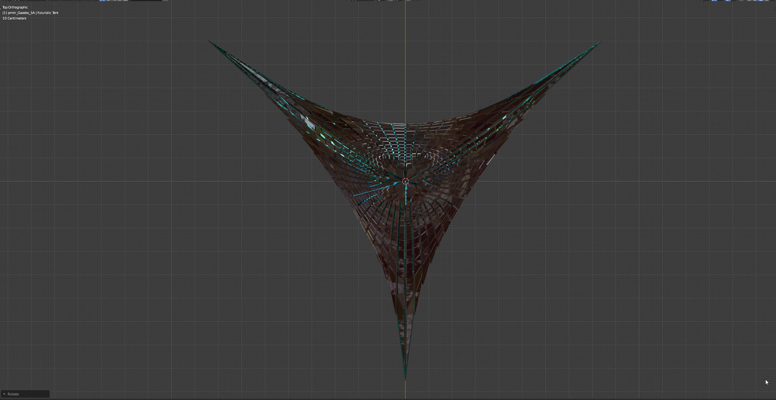 Futuristic Tent 3D model_24