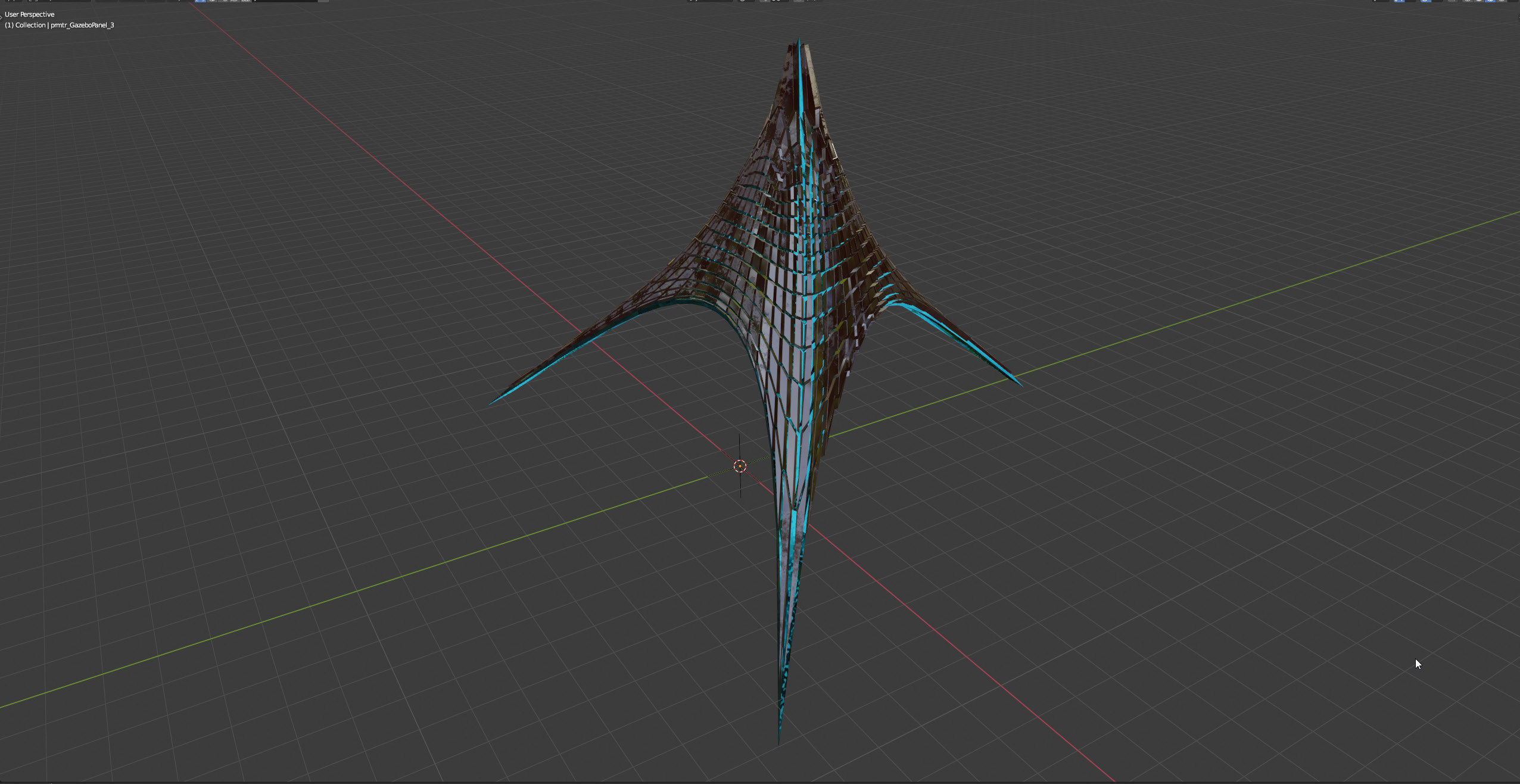 Futuristic Tent 3D model_11