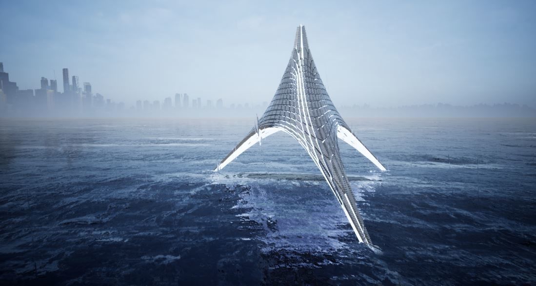 Futuristic Tent 3D model_1