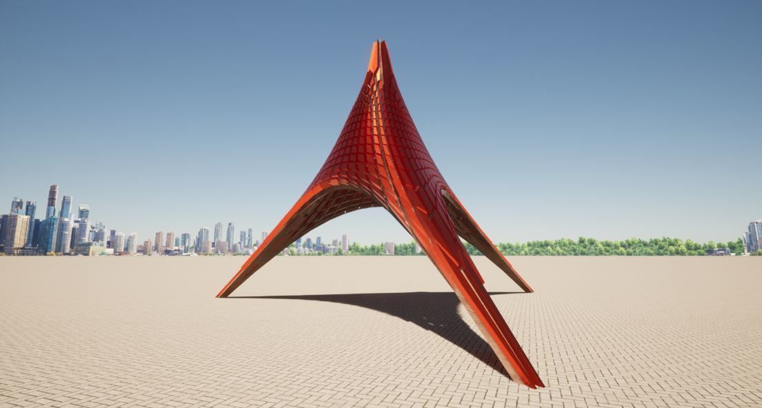 Futuristic Tent 3D model_26