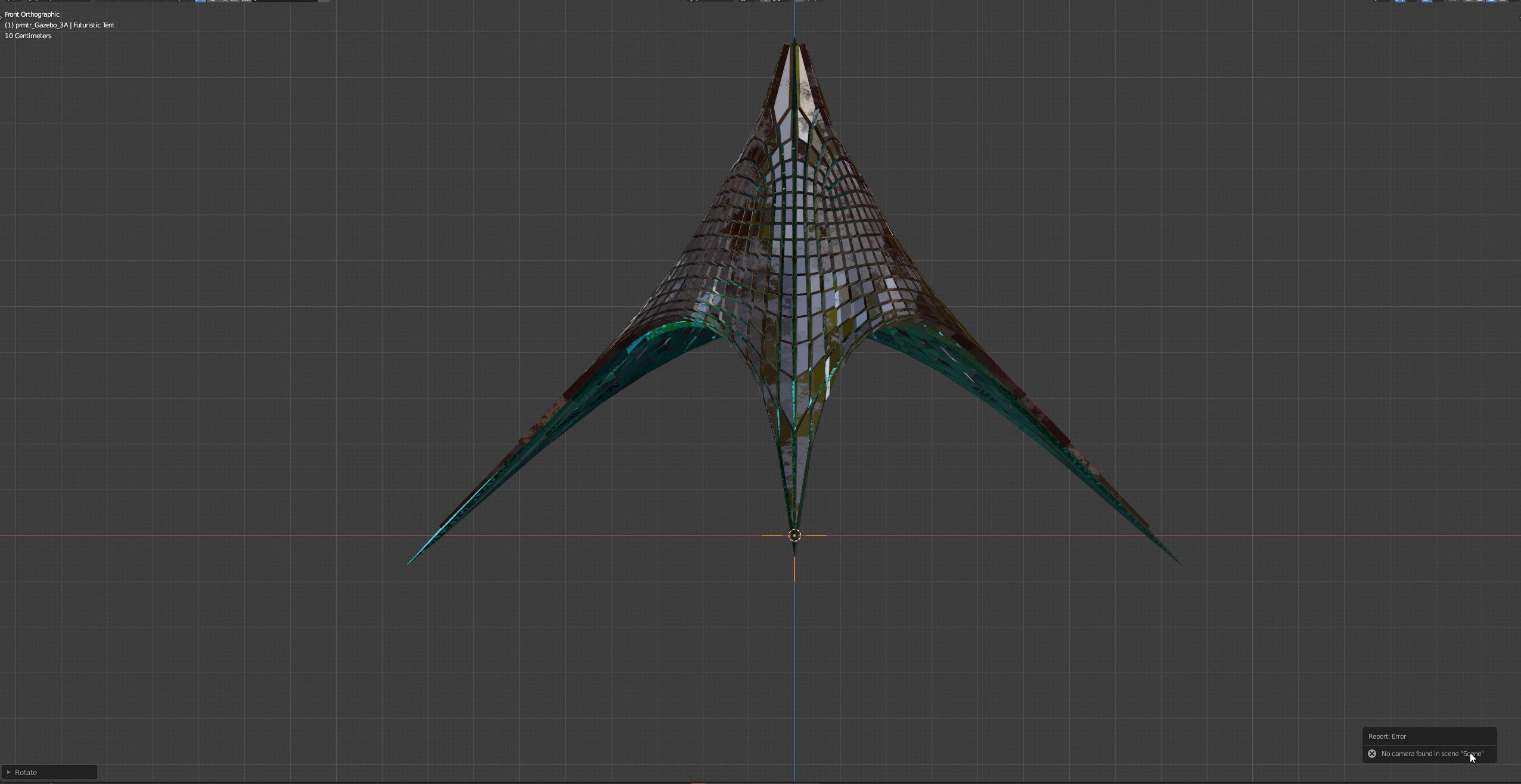 Futuristic Tent 3D model_17