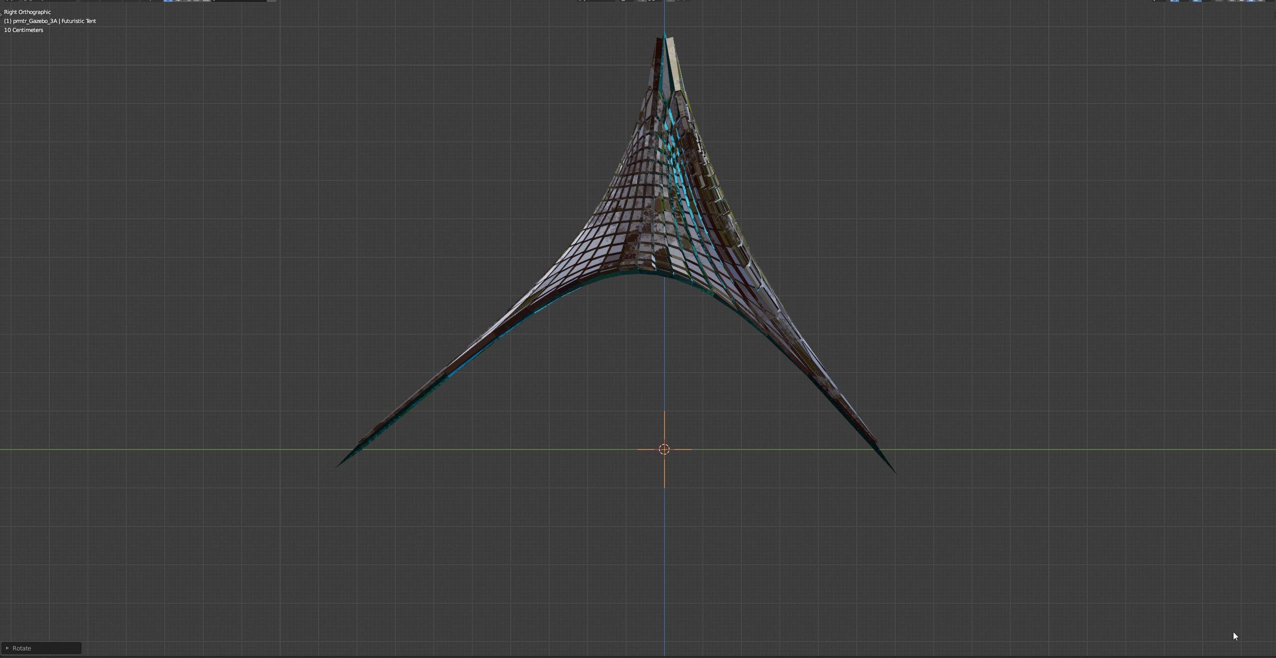 Futuristic Tent 3D model_16