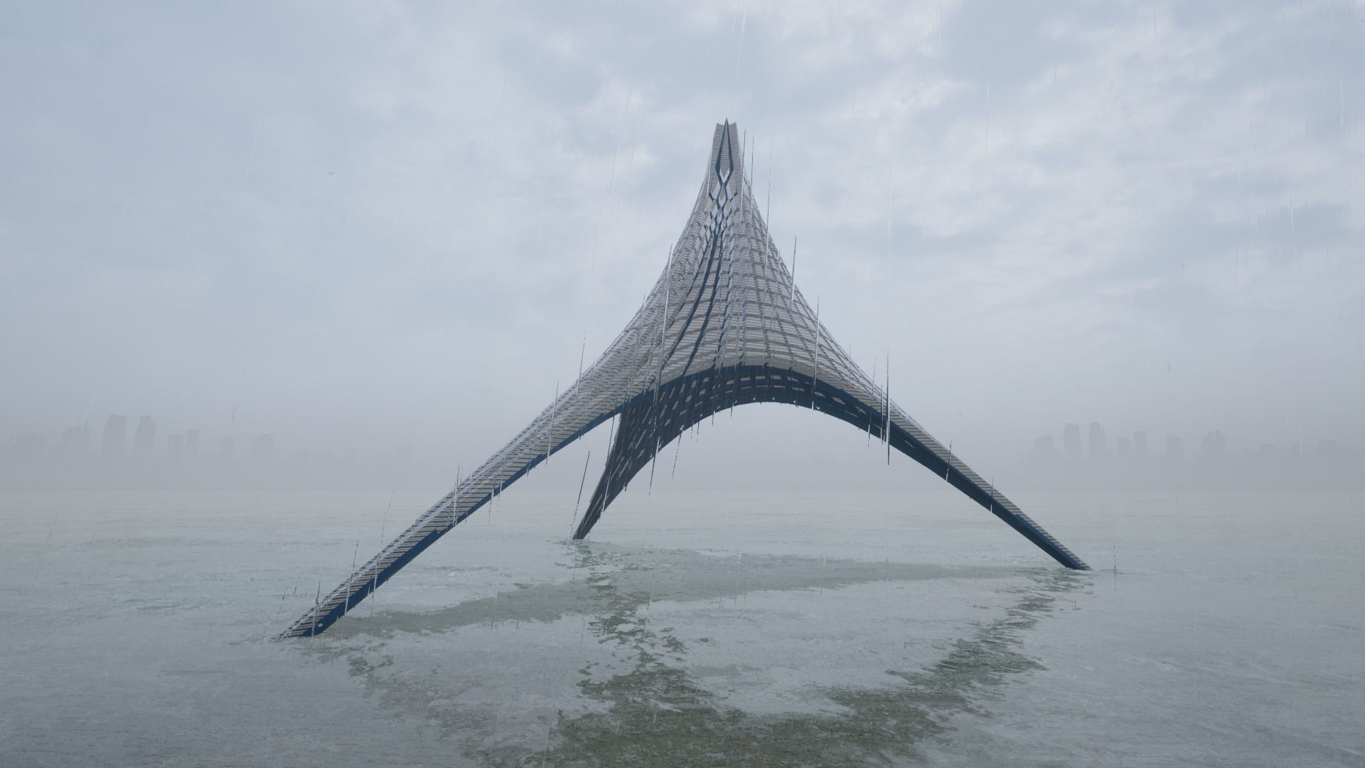 Futuristic Tent 3D model_3