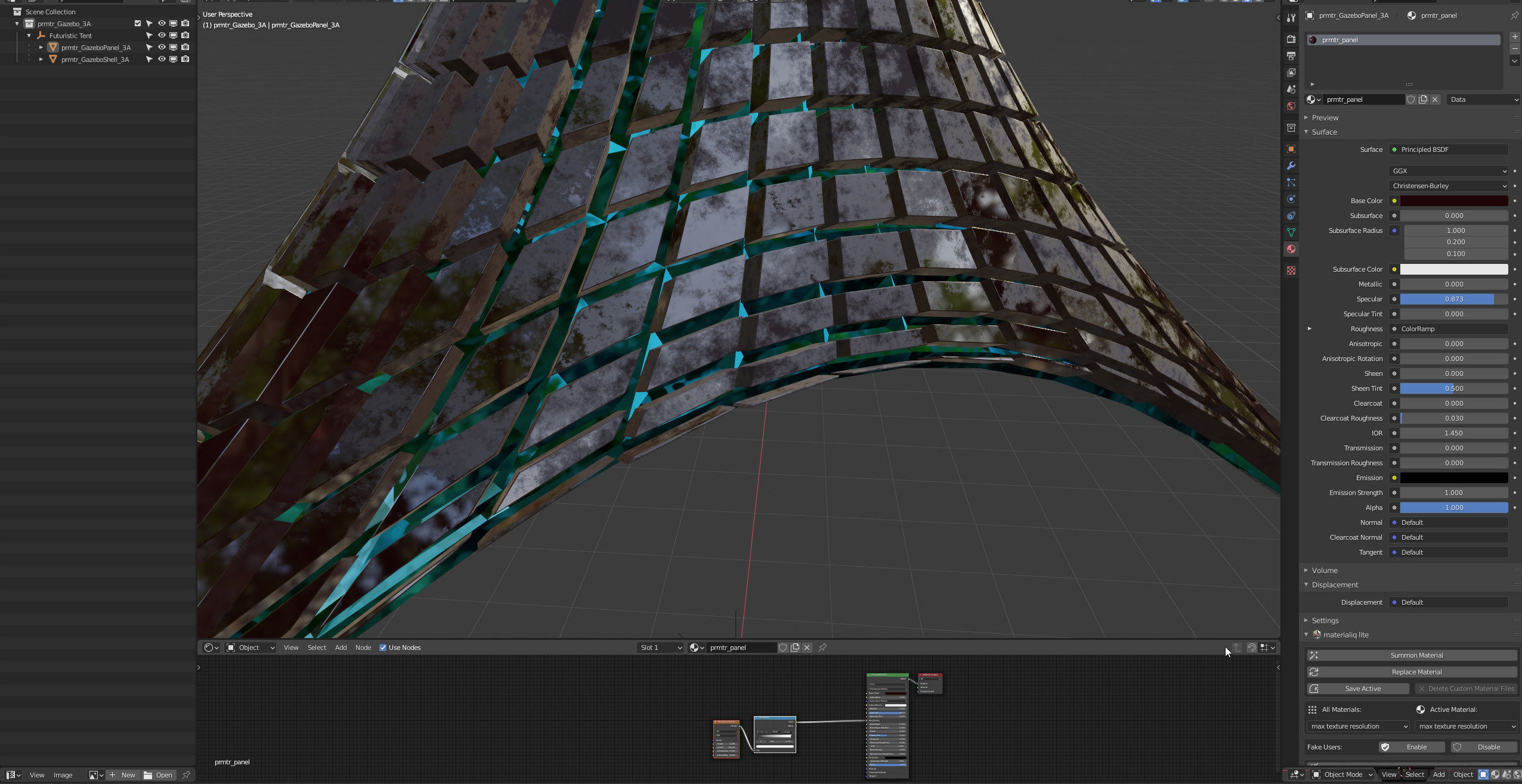 Futuristic Tent 3D model_21
