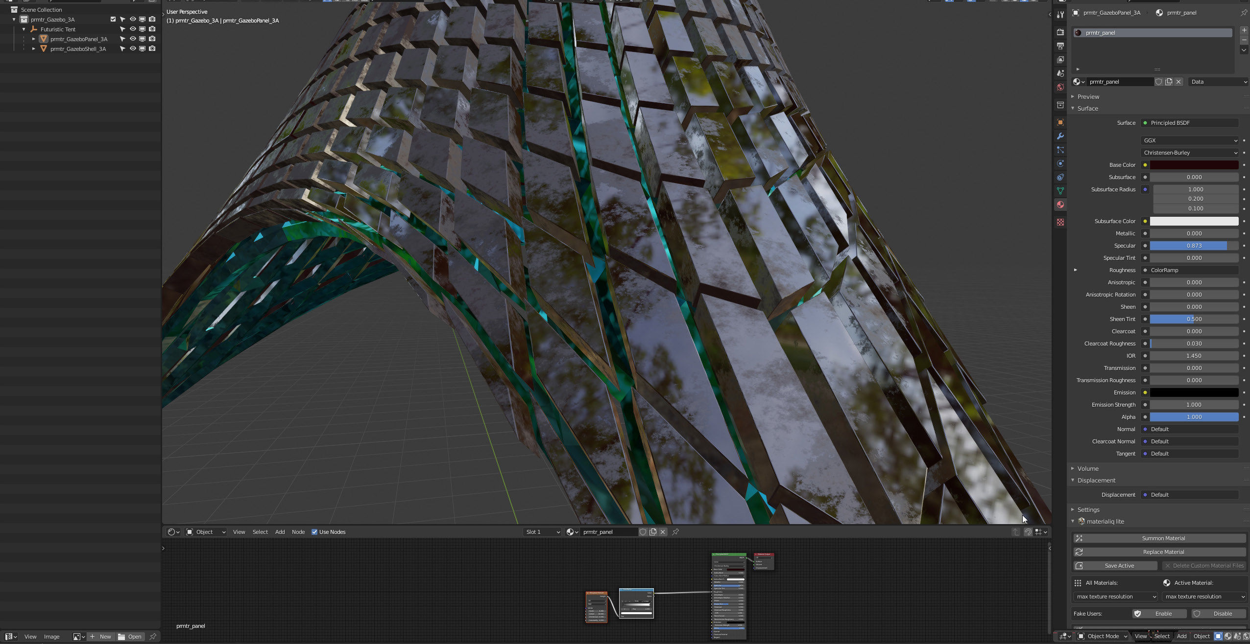 Futuristic Tent 3D model_19