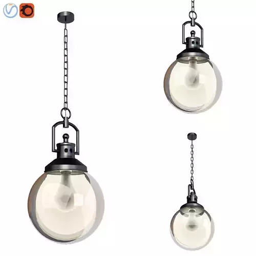 Duke Oversized Indoor Outdoor Recycled Glass Pendant