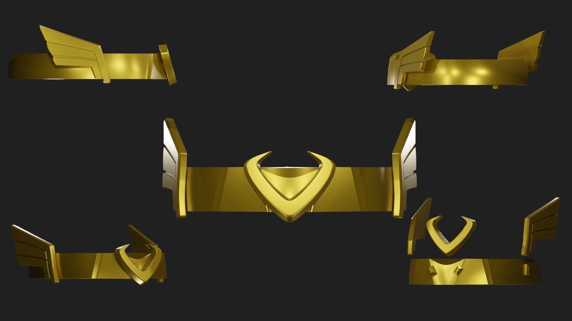 Kid Loki Crown 3D 3D print model_4