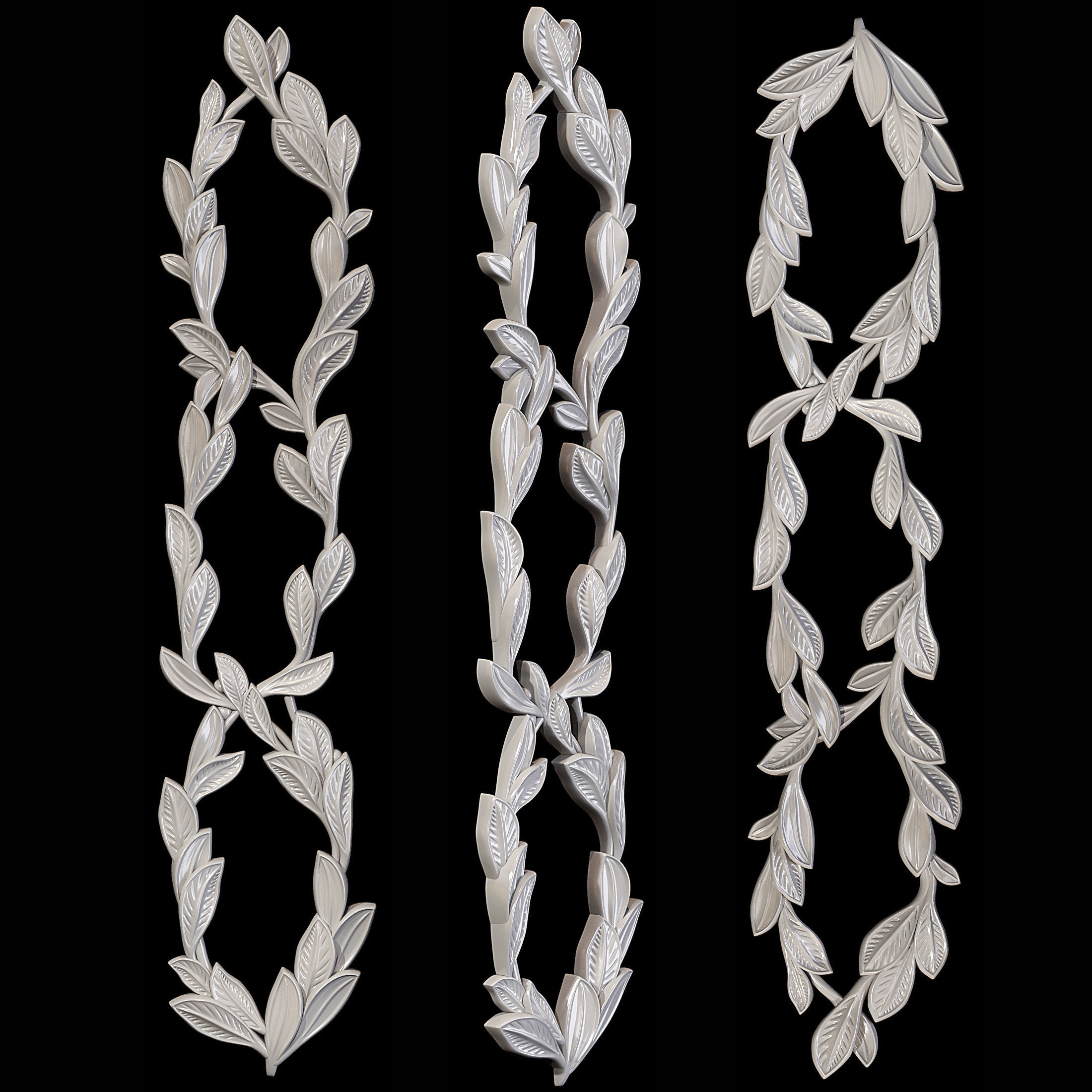 Classic carved 087 3D model_4