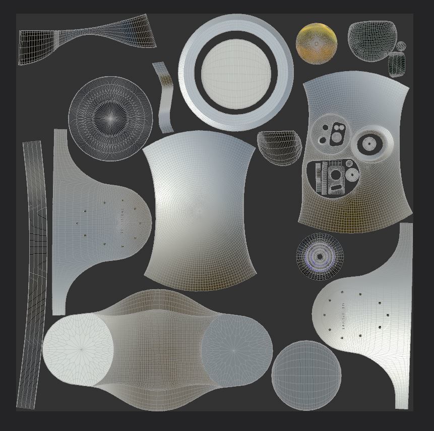 Drone UAV Camera 3D model_7