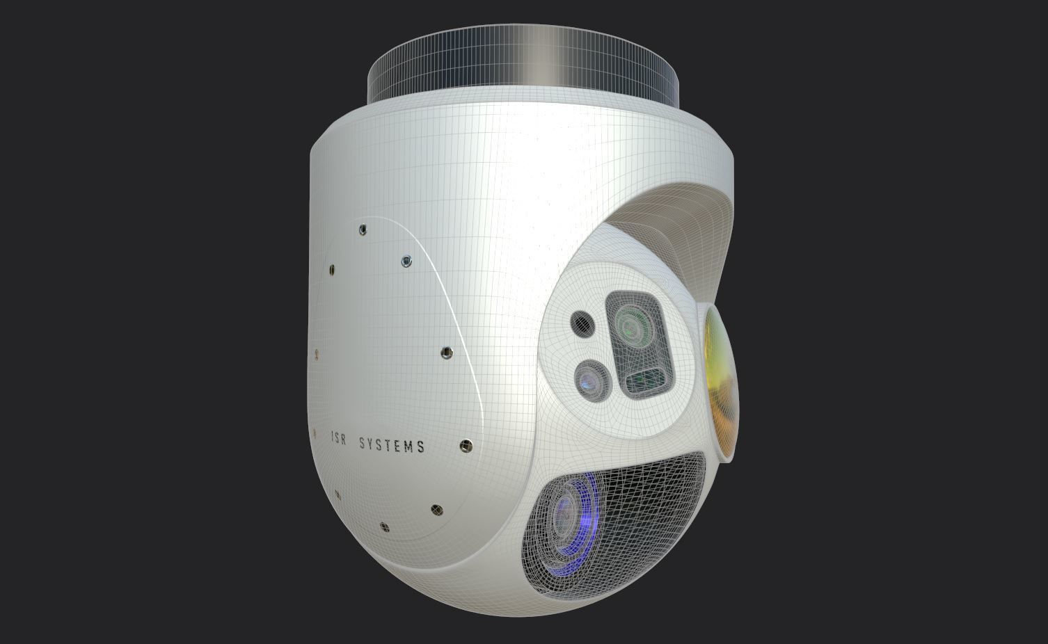 Drone UAV Camera 3D model_3