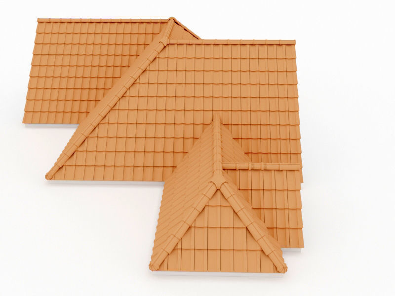 Realistic Roof Shingles 16 3D model_2