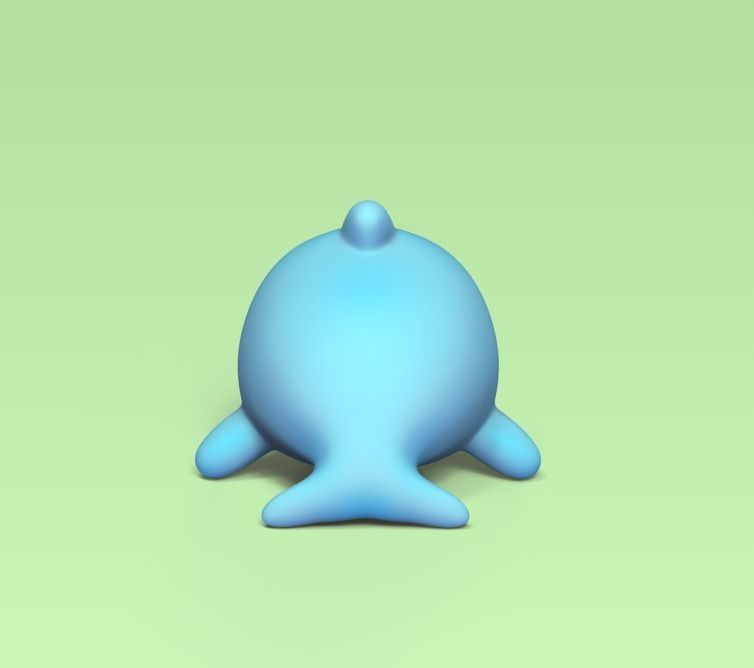 Cute Dolphin 3D print model_2