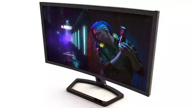 Monitor best gaming monitors 3D model