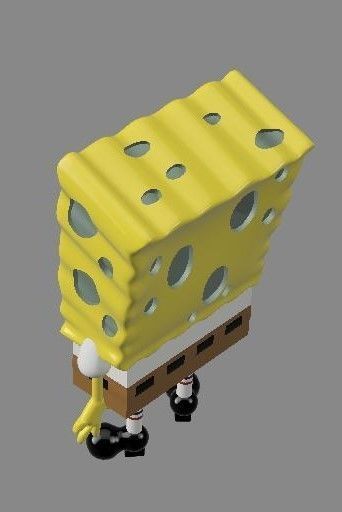 sponge bob model 3D print model_7